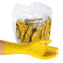 Box of Neptune Powder Free Latex Gloves with a hand modeling a glove in front
