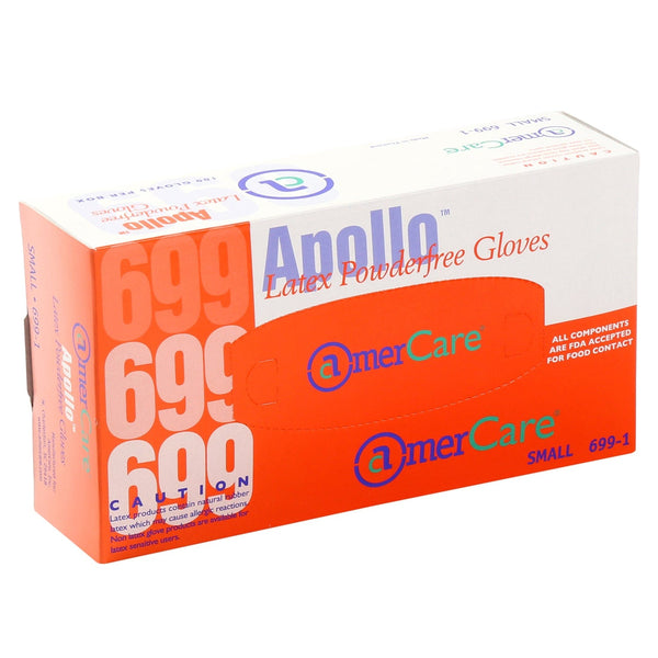 AmerCare Latex Gloves Apollo Powder Free Latex Gloves