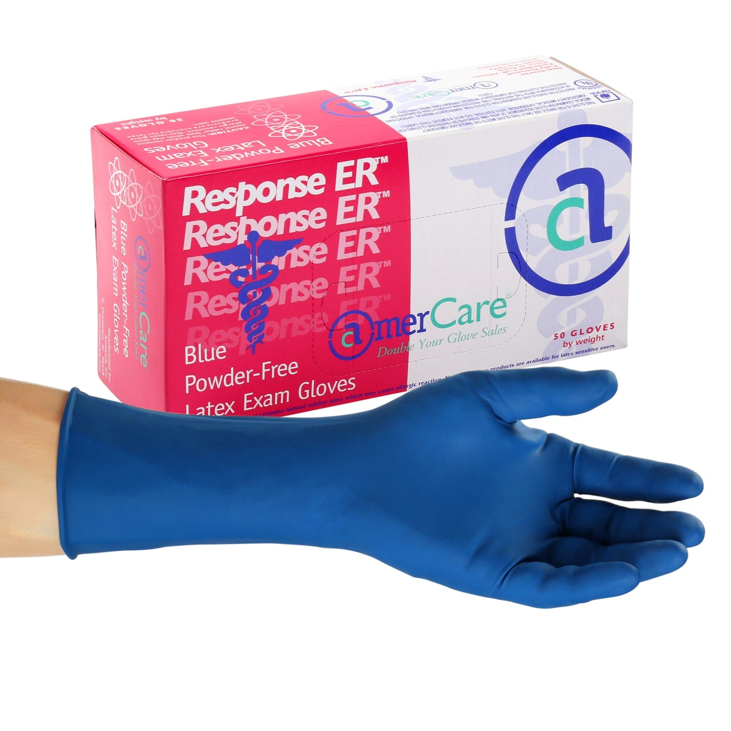 Response ER Powder Free Latex Exam Gloves, Case of 500 – GloveNation