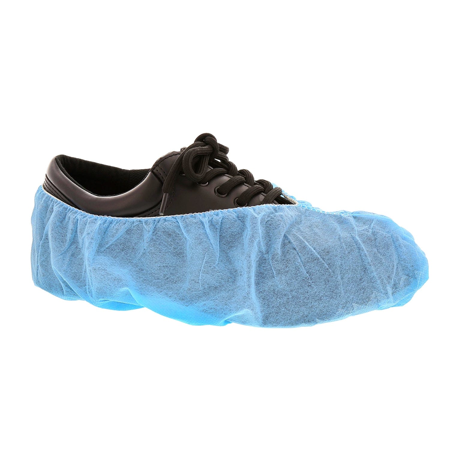 Blue Poly Pro Non-Skid Shoe Covers with White Tread, Pack of 150