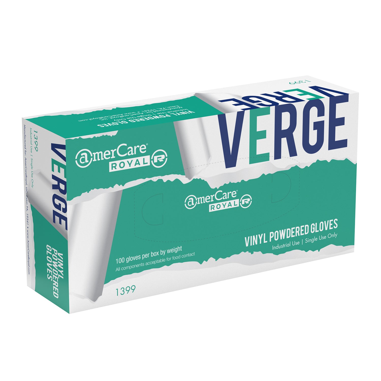 13991 | Glove, Verge Vinyl, LP, Small, 100/Box - 10 Box/Case Inner Standing