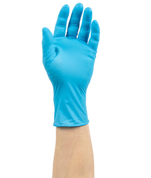 hand wearing a Nitra-Med nitrile glove