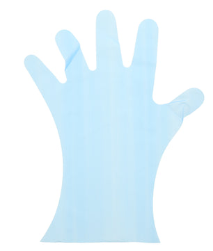 4991 | Glove, Revolution Blue Cast Poly, Textured, PF, Small, 100/Box - 10 Box/Case Glove Flat