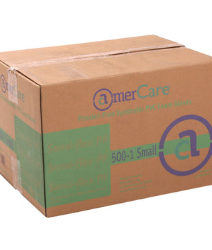 5001 | Glove, Exam Grade, Sensi-Flex Vinyl, PF, Small, 100/Box - 10 Box/Case Case Front
