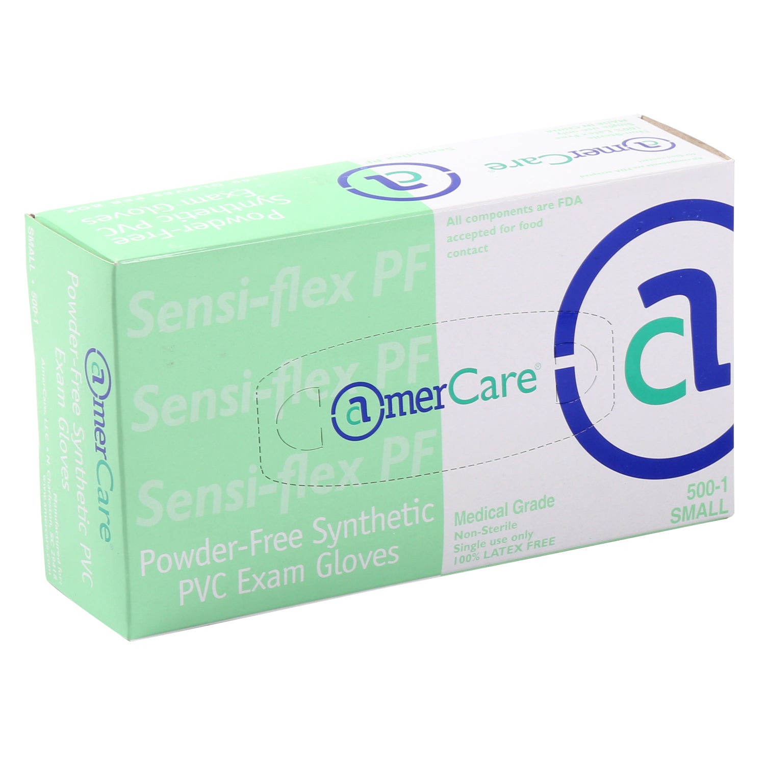 5001 | Glove, Exam Grade, Sensi-Flex Vinyl, PF, Small, 100/Box - 10 Box/Case Inner Standing