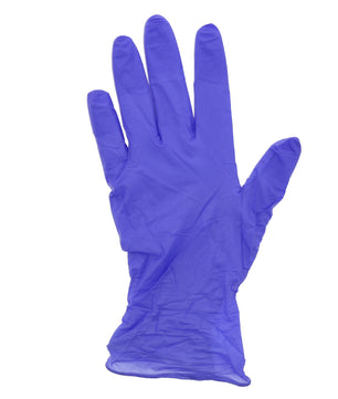 6000 | Grape Grip Nitrile Gloves, Exam Grade, Powder-Free, X-Small, 10/100 Glove Flat
