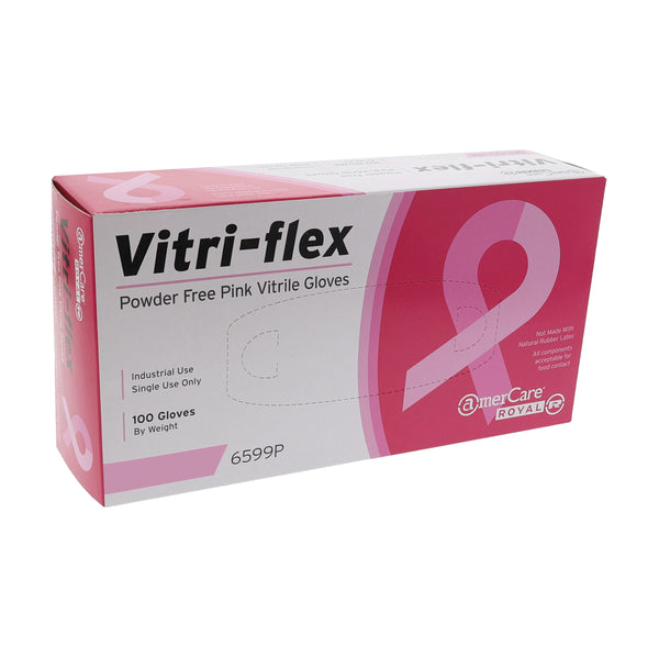 Pink Vitra-Flex Glove package of 100
