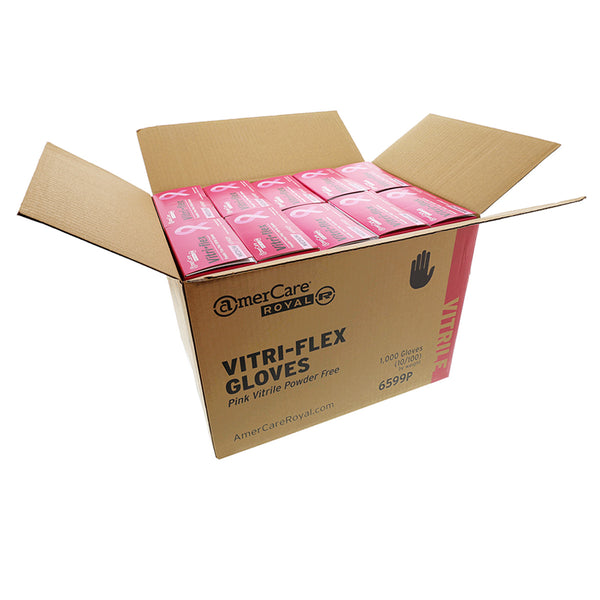 Open full case of Pink Vitra-Flex Glove