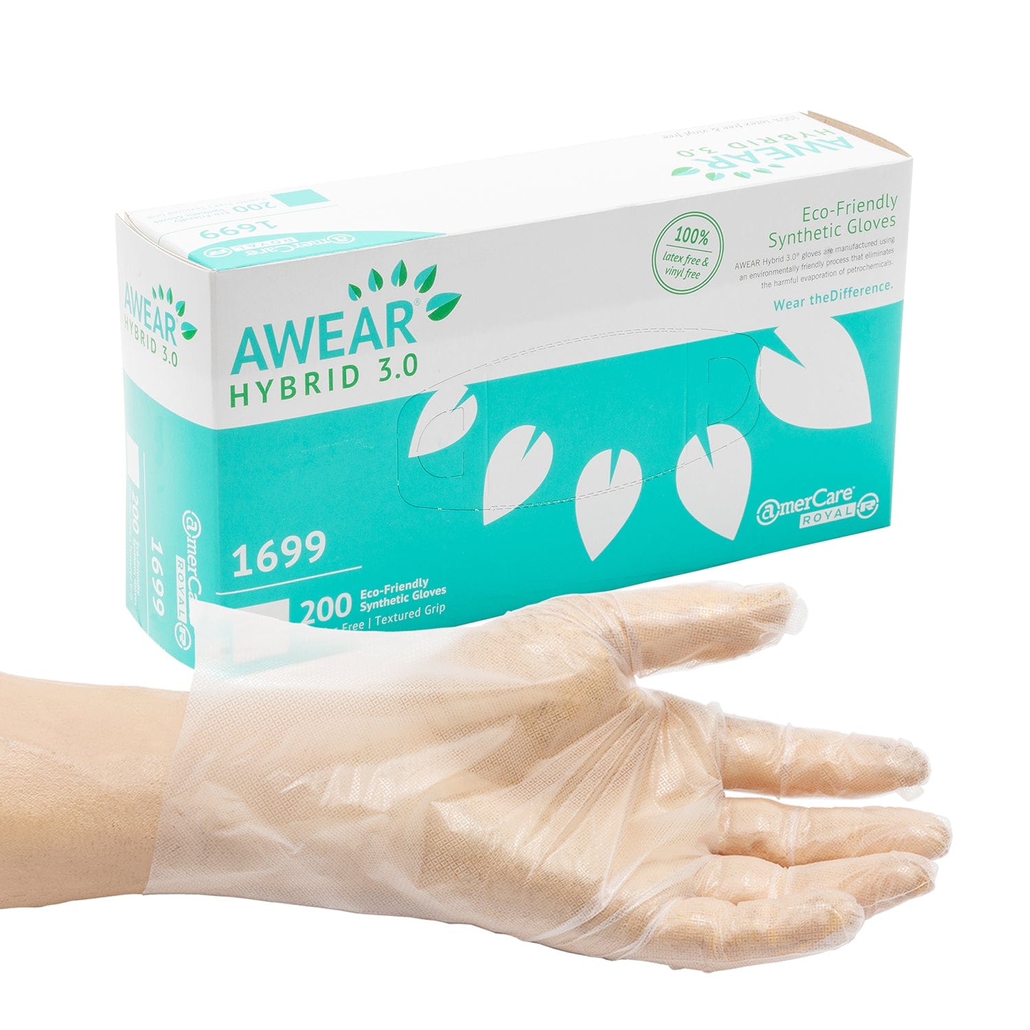 AmerCare C2 Hybrid AWEAR Eco-Friendly Powder Free Hybrid 3.0 Gloves