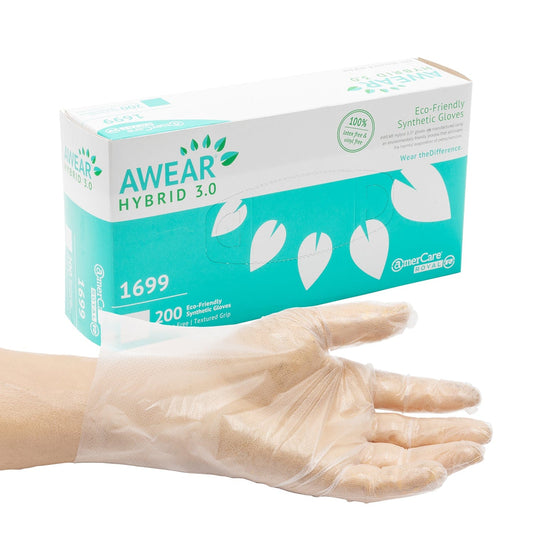 AmerCare C2 Hybrid AWEAR Eco-Friendly Powder Free Hybrid 3.0 Gloves