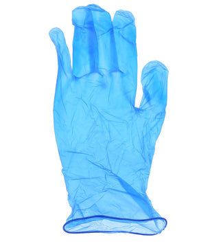 AmerCare Vinyl Gloves Odyssey Blue Powder Free Vinyl Gloves