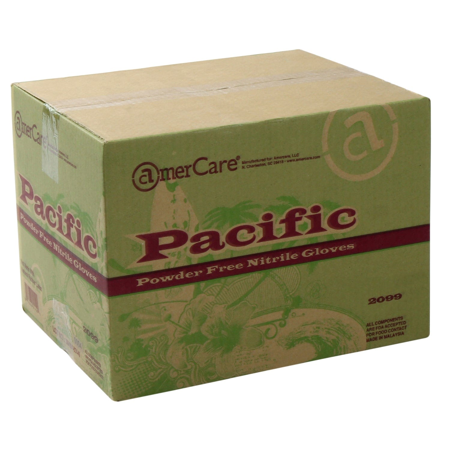 AmerCare Nitrile Gloves Pacific Powder Free Nitrile Gloves