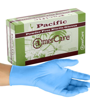 AmerCare Nitrile Gloves Small Pacific Powder Free Nitrile Gloves