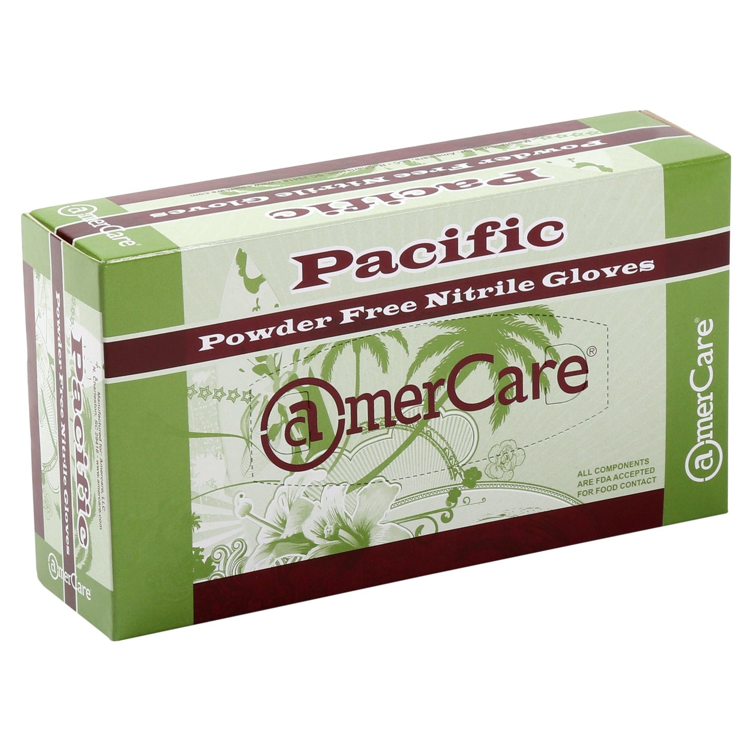 AmerCare Nitrile Gloves Pacific Powder Free Nitrile Gloves