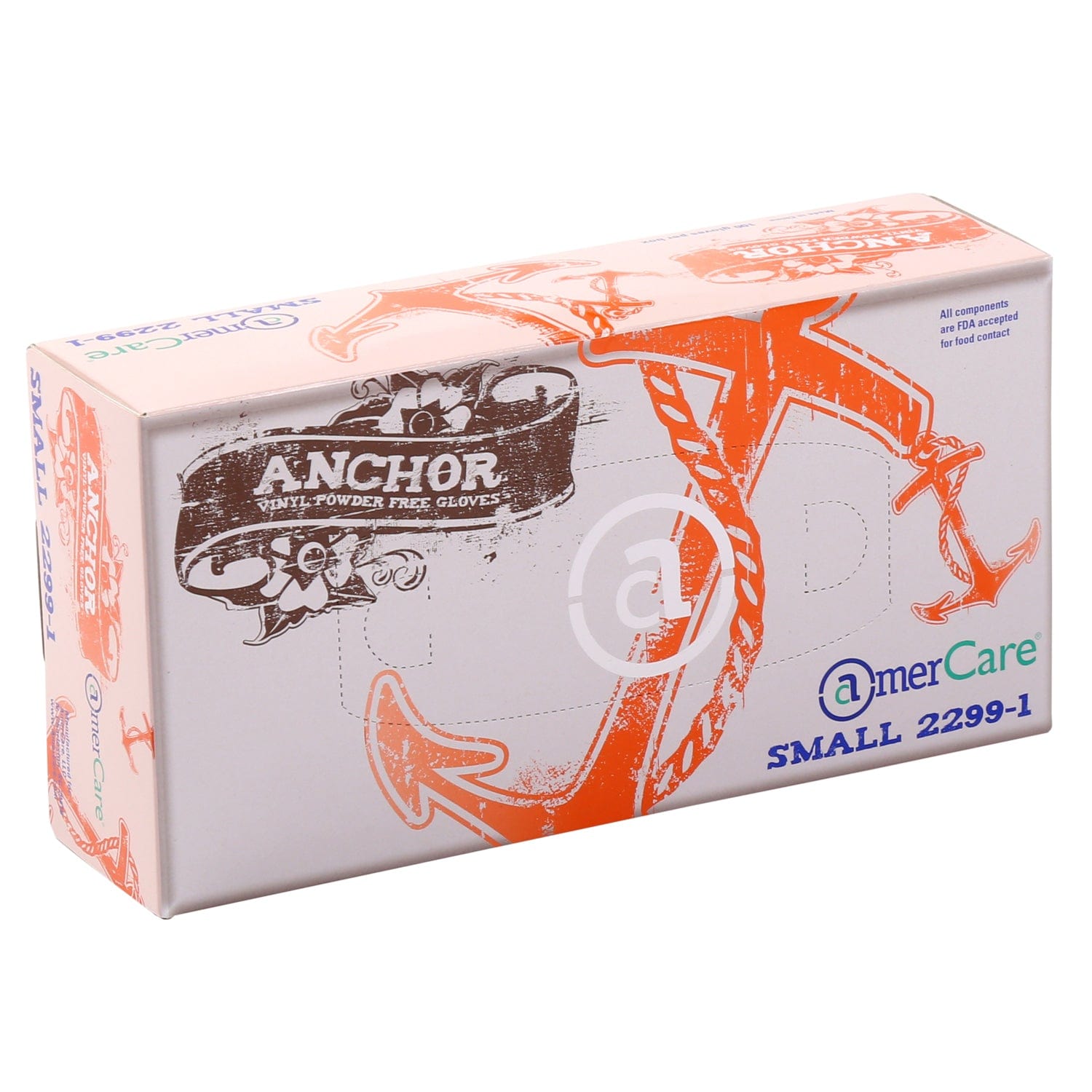 Anchor Powder Free Vinyl Gloves, Case of 1,000 (XXL: 900