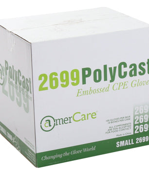 AmerCare Food Service PolyCast Powder Free Gloves