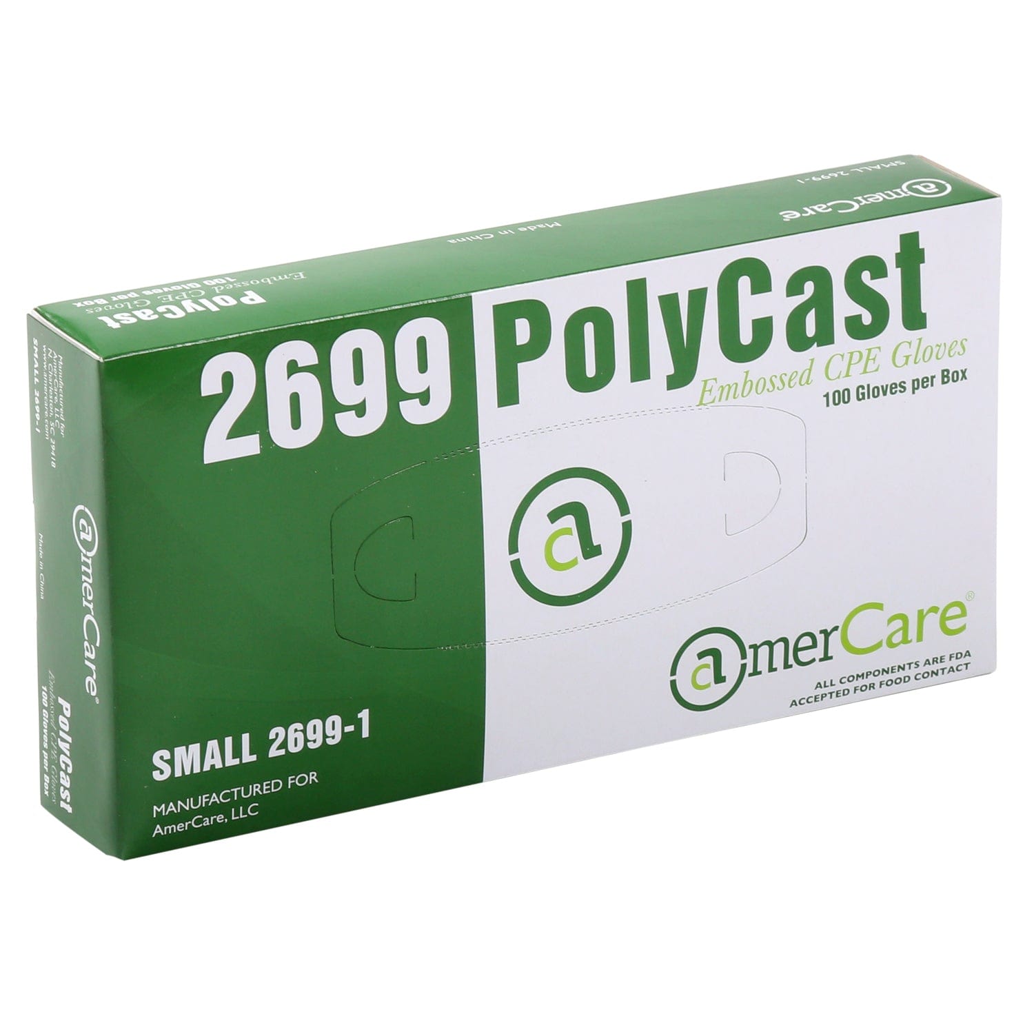 PolyCast Powder Free Gloves, Case of 1,000