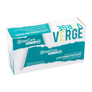 AmerCare Latex Gloves Verge Powder Free Latex Gloves