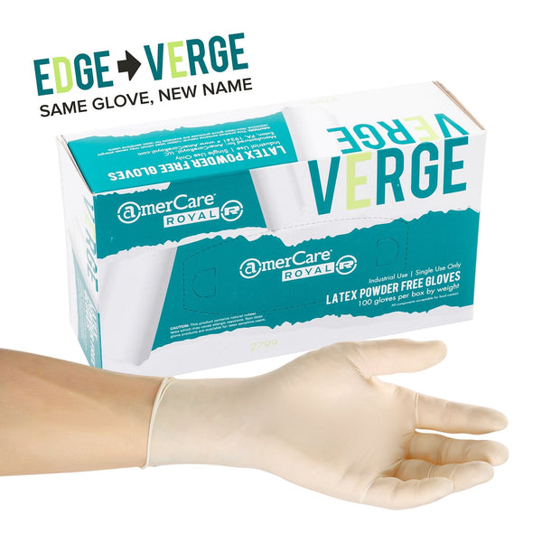 Verge Powder Free Latex Gloves, Case of 1,000 – GloveNation