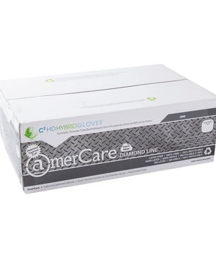 AmerCare C2 Hybrid Powder-Free Hybrid C2 HD Hybrid Gloves, Case of 1000