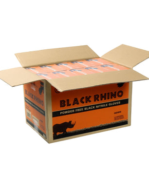 AmerCare Nitrile Gloves Black Rhino Powder Free Nitrile Gloves