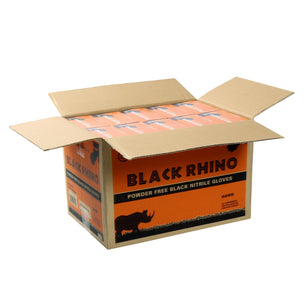AmerCare Nitrile Gloves Black Rhino Powder Free Nitrile Gloves