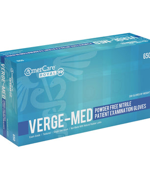 AmerCare Nitrile Gloves Med-Edge Powder Free Nitrile Exam Gloves