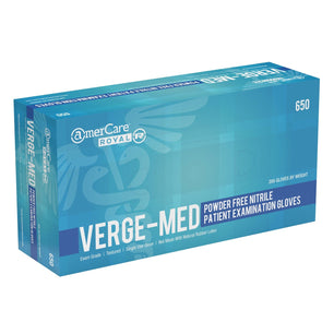 AmerCare Nitrile Gloves Med-Edge Powder Free Nitrile Exam Gloves