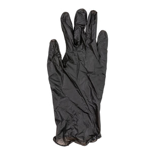 AmerCareRoyal Hybrid Gloves Vitri-Flex Black Powder Free Vitrile Gloves, Case of 1,000
