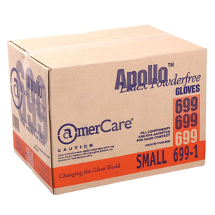 AmerCare Latex Gloves Apollo Powder Free Latex Gloves