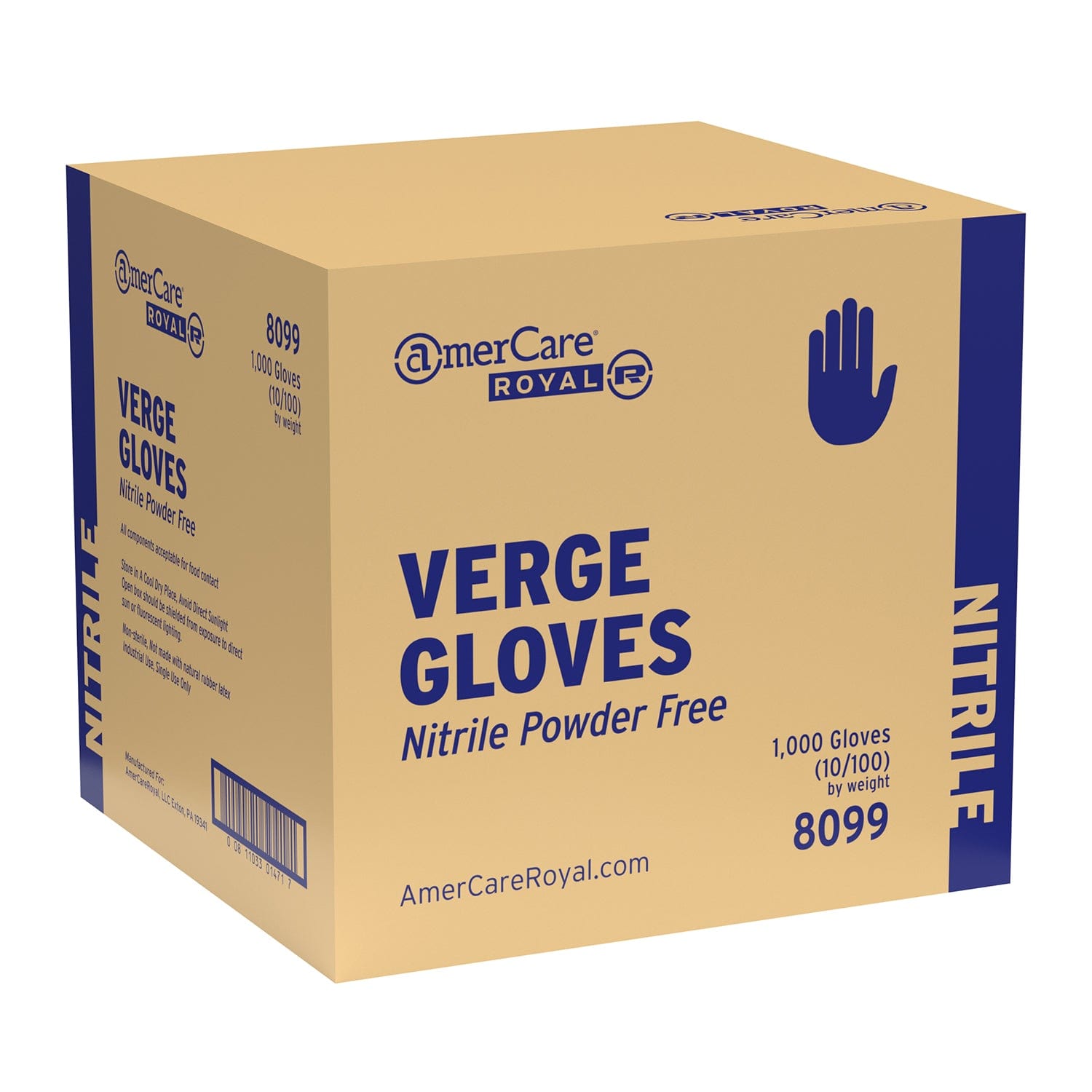 Verge Powder Free Nitrile Gloves, Case of 1,000 – GloveNation