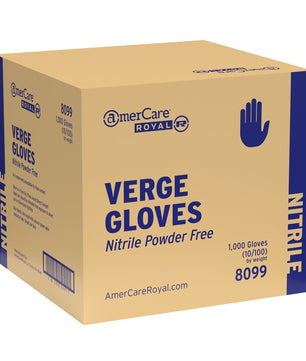 AmerCare Nitrile Gloves Verge Powder Free Nitrile Gloves