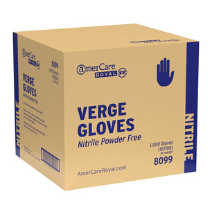 AmerCare Nitrile Gloves Verge Powder Free Nitrile Gloves