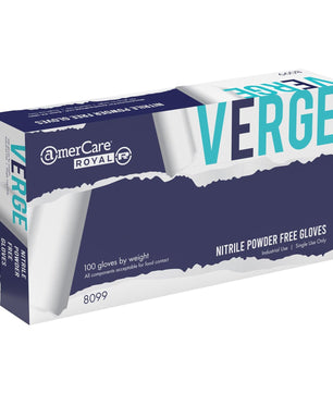 AmerCare Nitrile Gloves Verge Powder Free Nitrile Gloves