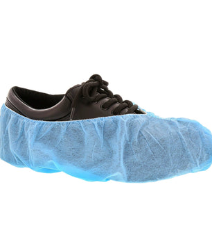 Royal PPE/Shoe Covers Blue Poly Pro Non-Skid Shoe Covers with White Tread, Pack of 150 Pairs